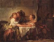 Jean Honore Fragonard A Kiss Won oil painting